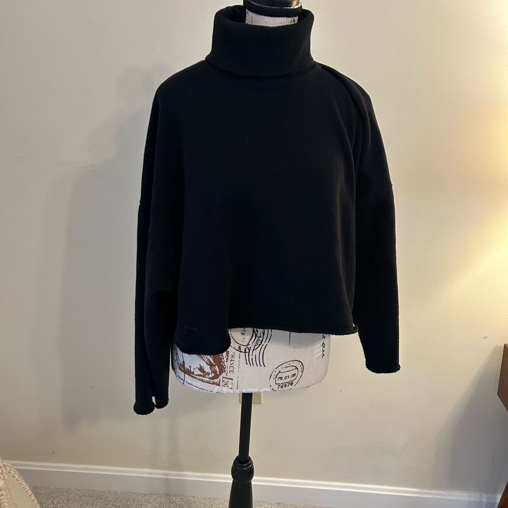 American Eagle Outfitters Black Cowl Neck Sweater